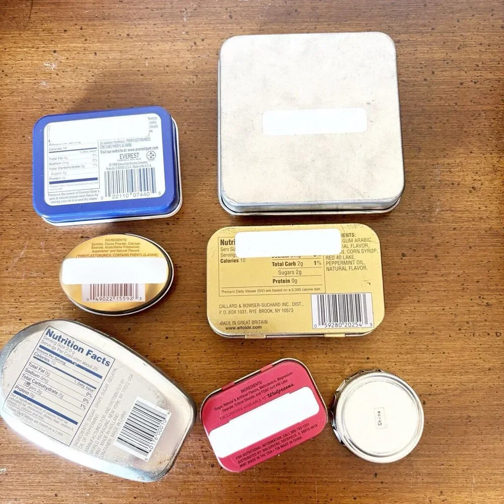 Lot Of Mint Tins Altoids Everest Web Fuel For Crafting Advertising